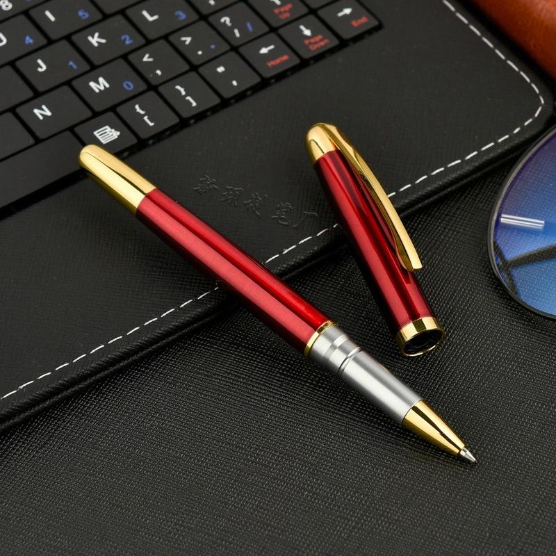 Black Metal Orb Pen, Signature Pen, Gender-Neutral Pen, Advertising Gift, Business Pen, Metal Signature Pen красный