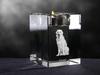 Kuvasz – Candle holder with dog photo, crystal tealight holder | Art-Dog