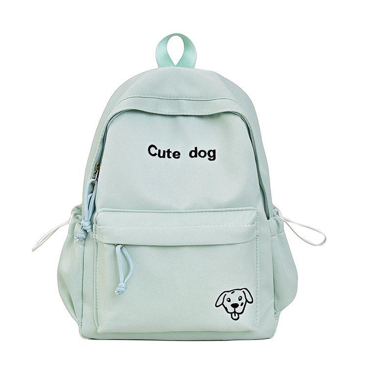 Schoolbag Cute Puppy Backpack Women's 1011 New Lightweight Versatile Schoolbag Student Class Backpack Korean Version of the Trend Backpack