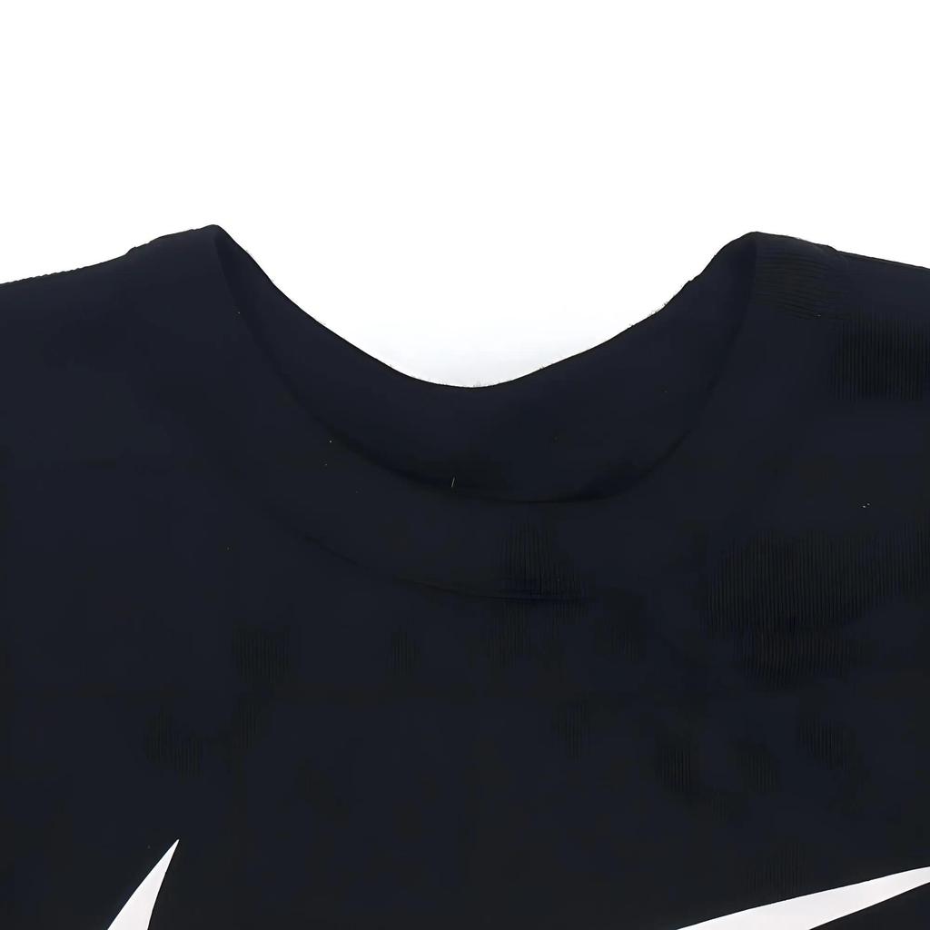 Nike T Shirts Men's Black Crew Neck Moderate Straight Fit (Unisex) T-Shirts DX6309 010