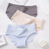 Women's Pure Cotton Underwear Mid Waist Briefs Breathable Hip Hugging Triangle Panties