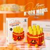 Compatible LEGO Burger & Fries 3D Micro Blocks - Kids' Avocado & Fruit Building Toy Gift