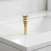 Brass Gold Style Pop-up Overflow Basin Drain  with Holes For Bathroom Wanity Sinks 8416G