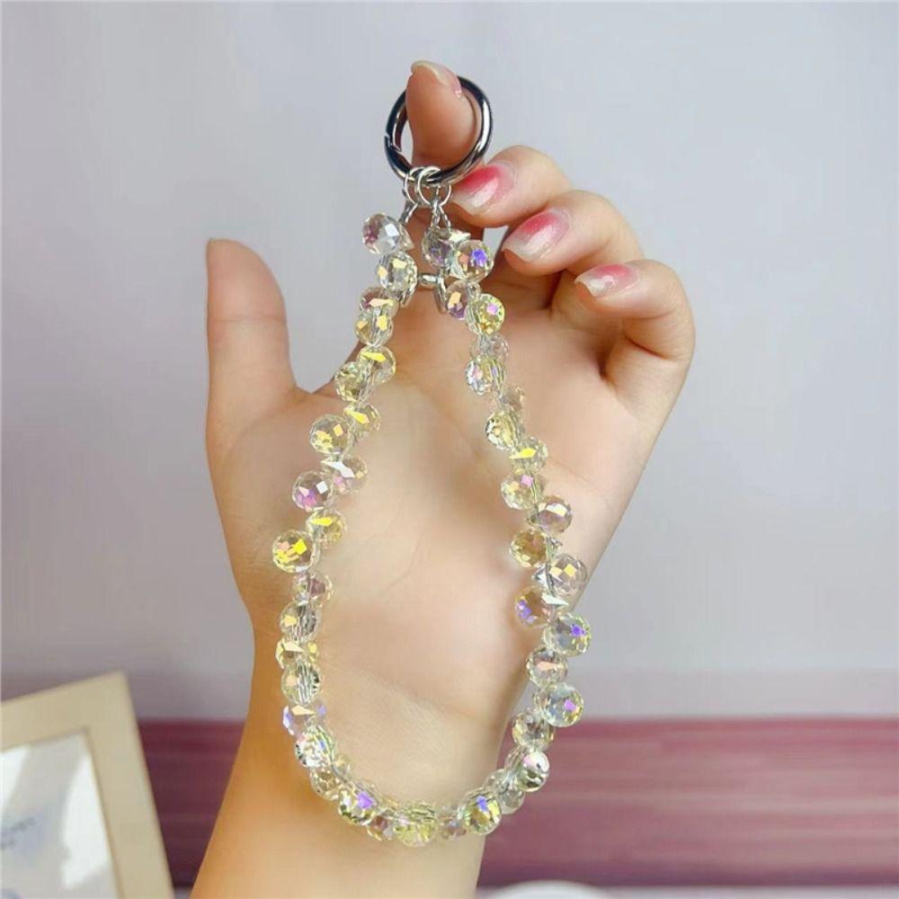 Sweet Girl Cell Phone Strap Wrist Strap Beads Phone Chain Jewelry Gift Phone Lanyard  Women Girl