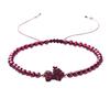 7A Natural Garnet Cinnabar Pi Xiu Women's Bracelet with Raw Ore Purple Gold Sand Elements