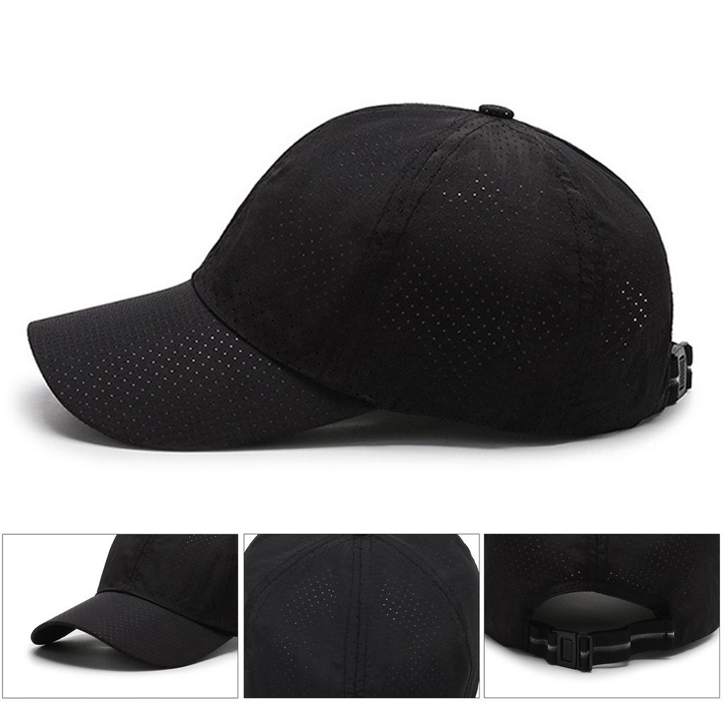 Breathable Baseball Hat Quick Drying Hat Adjustable Head Straps Hat Fishing Climbing Travel Hat for Male Sunproof