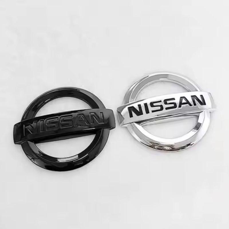 Car Front Head Hood Bonnet Logo Rear Trunk Badge Sticker For Nissan Qashaqai Sylphy X-trail Note Elgrand Exterior Accessories