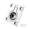 38X48MM Marine Stainless Boat Yacht Flush Lift Handle Pull Hatch Ring Hardware