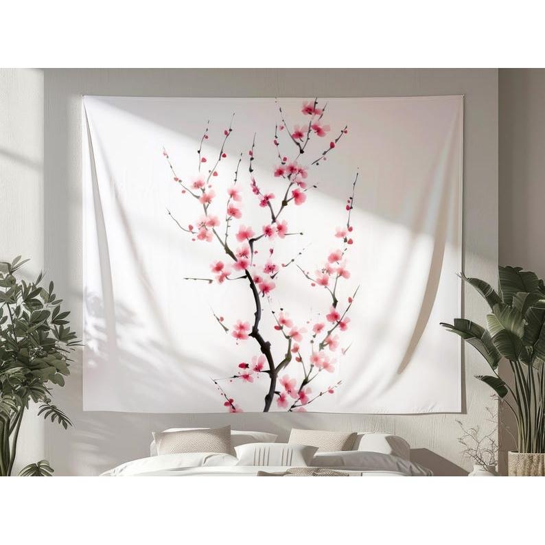 Zen Cherry Blossoms tapestry 75x100