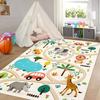 Animal Rug Colorful Non-Slip Carpet for Kids Classroom Bedroom Playroom Indoor Road Car Educational Area Rug Home Decoration