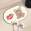 Bathroom Floor Mat Absorbent Toilet Floor Mat Non-slip Entry Door Mat Kitchen Door Toilet Mat Size