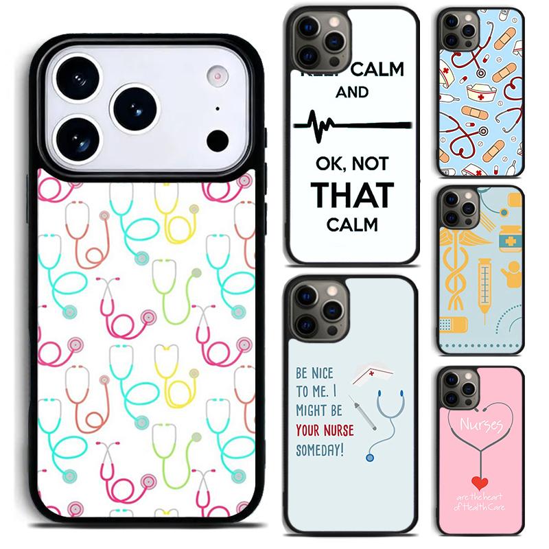Medical Medicine Nurses Phone Case for iPhone 17 16 15 Pro Max Air 14 13 12 11 Plus Shockproof Capa Cover