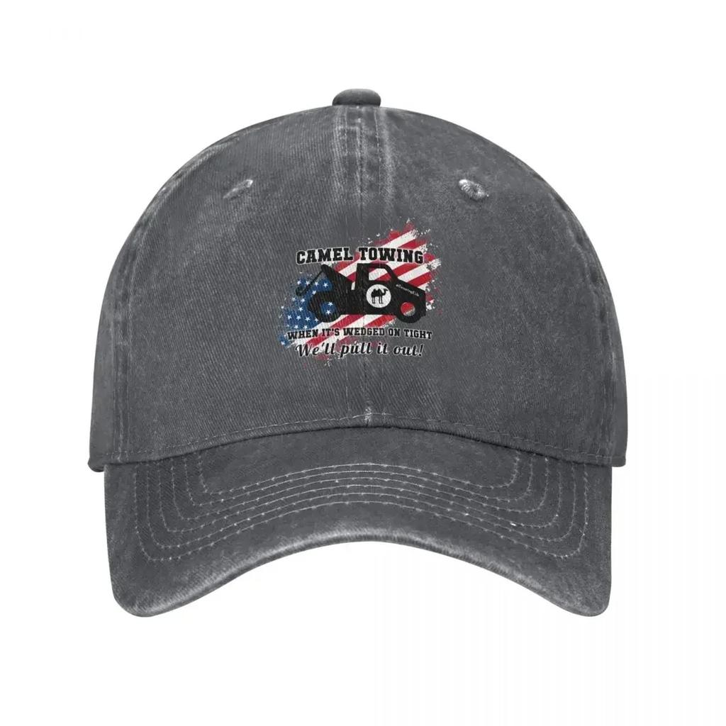 Camels Towing Unisex Style Baseball Cap Off Road Vehicle Racing Distressed Cotton Caps Hat Casual Outdoor Activities Sun Cap