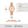 Fossil Jacqueline Three Hand Date Stainless Steel Watch Rose Gold Tone