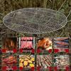 Round Thickened Stainless Steel BBQ Grill Net & Steamer Rack