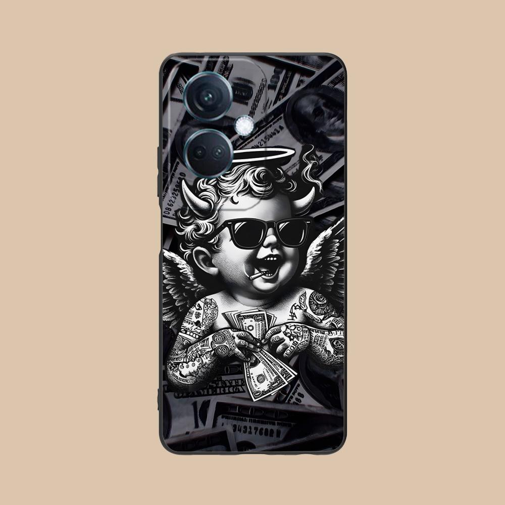 USD Dollar Matte TPU Mobile Phone Case for OPPO Reno 14 13 12 11 10 9 8 7 6 5 F T Pro 5G Colorful Printing Cover