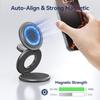X63 3 in 1 Charging Station for Apple, Aluminum Alloy Foldable Magnetic Wireless Charger, Travel Charger for iPhone 16/15/14/13/12 Series, Apple