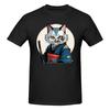 Piece Ninja Warrior Novelty  Cotton TShirt Samurai Cat Tees Tops For Unisex