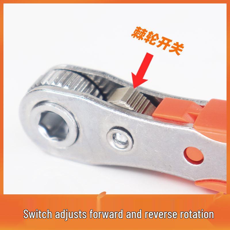 36-Tooth Narrow Gap Ratchet Screwdriver & L-Shaped Corner Wrench Set