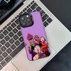 Custodia per Telefono Cartoon Banda Rock G-Gorillaz per iPhone 17,16,15,14,13,12,11,Pro,XS,Max,Plus,Mini,SE4,E Nera Opaca Antiurto
