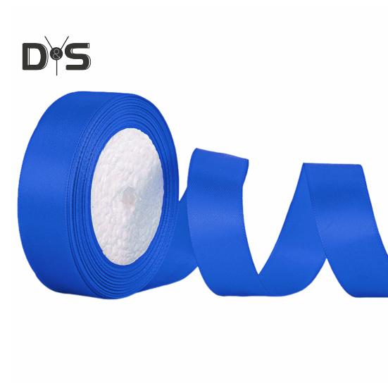 

22,8 м однотонная лента шириной 2 см упаковочная лента полиэстеровая лента для торта коробки для свадебного декора букеты проекты своими руками королевский синий