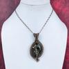 Seraphinite pendant copper wire wrapped pendant seraphinite gemstone jewelry handmade stylish pendant copper wire wrap jewelry gifts for him