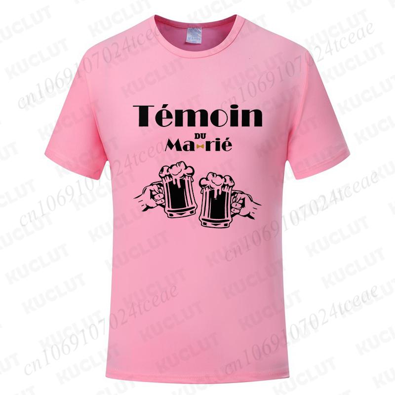 French Beer Graphic Wedding Tops Evg Team Future Groom Man Short Sleeve Tees Boyfriend Single Farewell Bachelor Party Tshirt