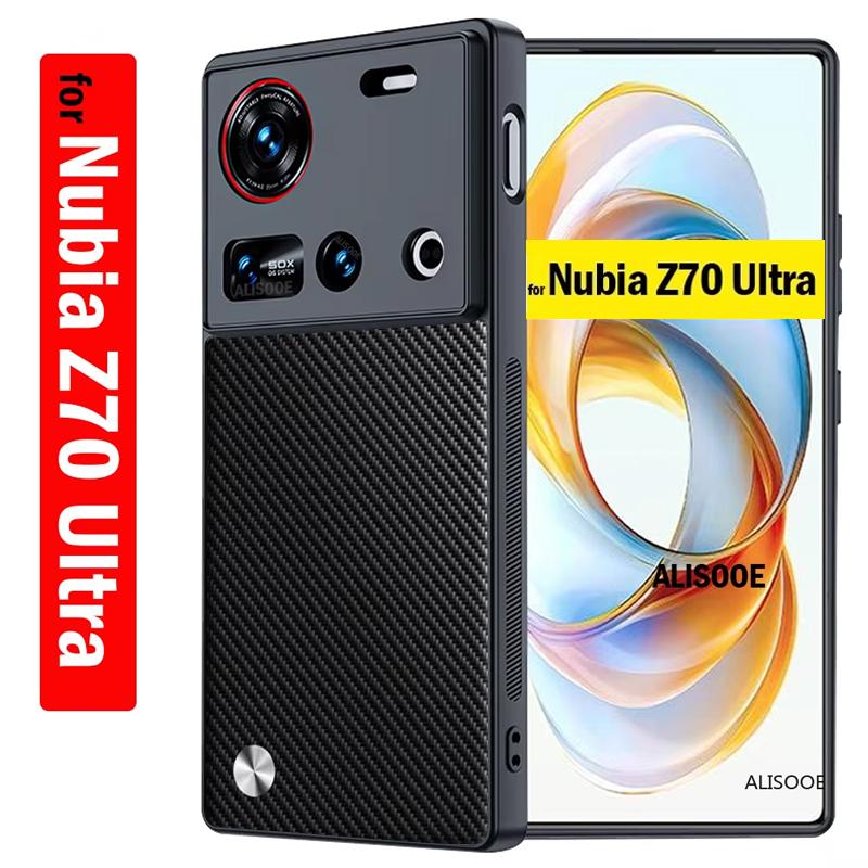 For Nubia Z70 Ultra Case Luxury PU-Leather Protection Back Cover for Nubia Z70 Ultra Shockproof Capa Funda