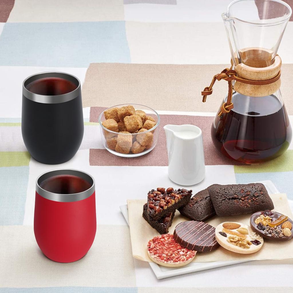 Livole Vacuum Pair Comes with Lid and Pair Couple Stainless Dishwasher Black Red Tumbler, Insulated, Insulated, Set, Straw, Tumbler, Present, Gift,