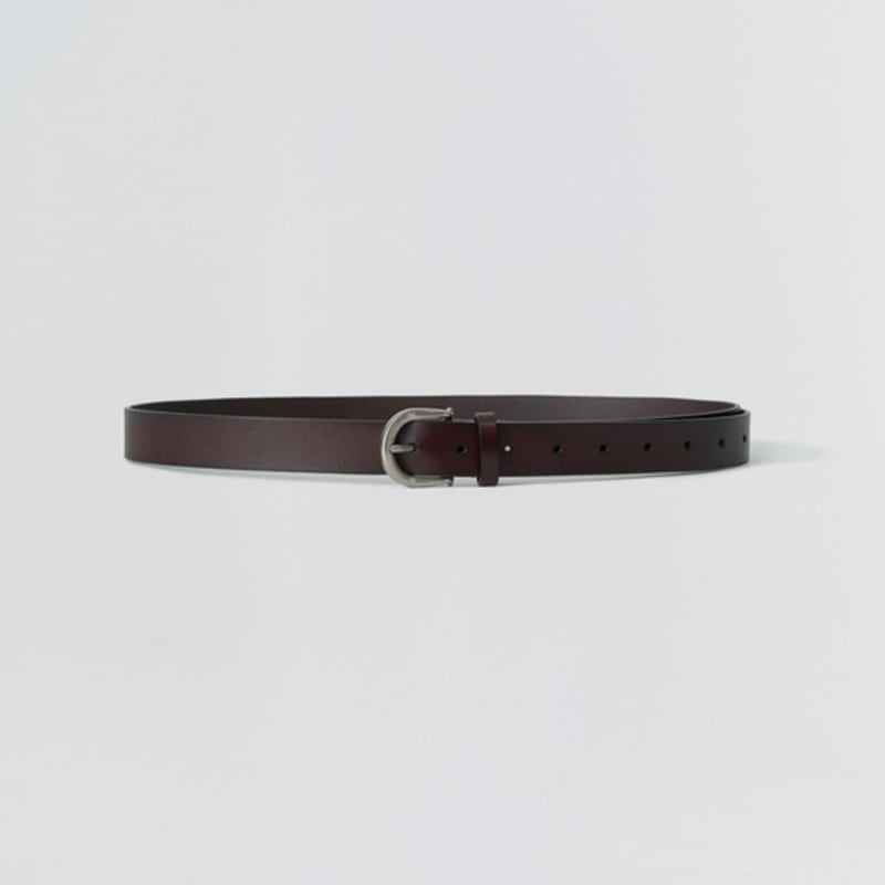 

EZIO Винтажный кожаный ремень_Коричневый FREE