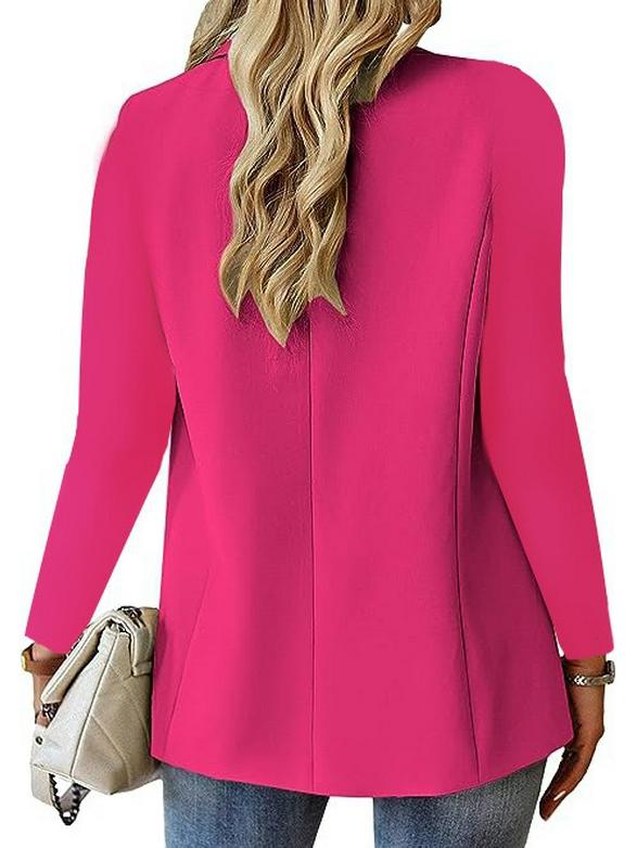 2024 Women's Autumn Long Sleeve Multi-Color Cardigan Blazer Jacket