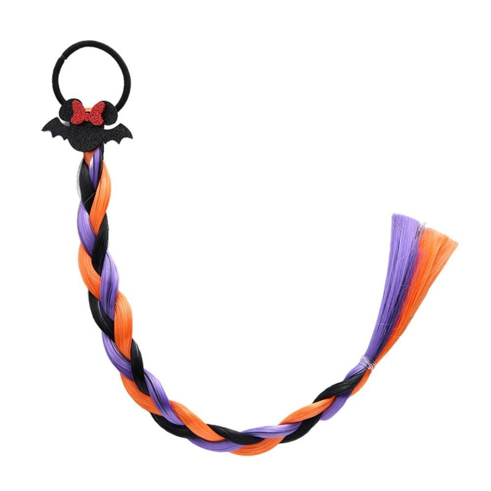 

Cartoon Ghost Braid Hair Black Cat Colorful Braid Headband Halloween Pumpkin Wig Cosplay Headwear 5