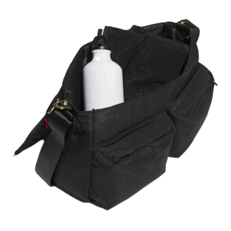New Adidas Originals Recycled Polyester Messenger Bag Crossbody Bag Shoulder Bag Regular Unisex Black JL7592