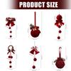 Nordic Bells Christmas Ornament Christmas Ball Hanging Pendant Christmas Tree Decorations for Home Decoration