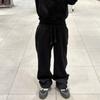 Y2K Herre Joggebukser Gotisk Trendy Dobbel Midje Unisex Joggebukser Hip Hop Amerikansk Stil Retro High Street Casual Treningsbukser