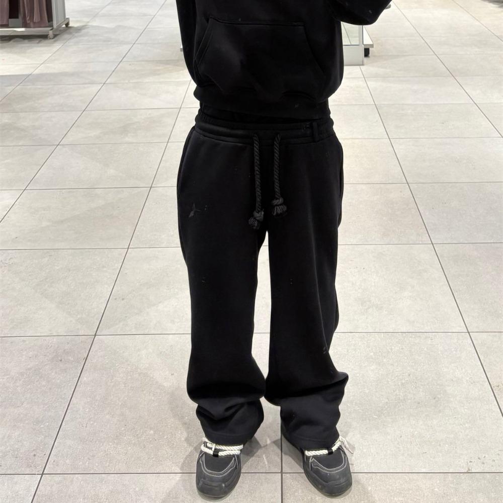 Y2K Herre Joggebukser Gotisk Trendy Dobbel Midje Unisex Joggebukser Hip Hop Amerikansk Stil Retro High Street Casual Treningsbukser