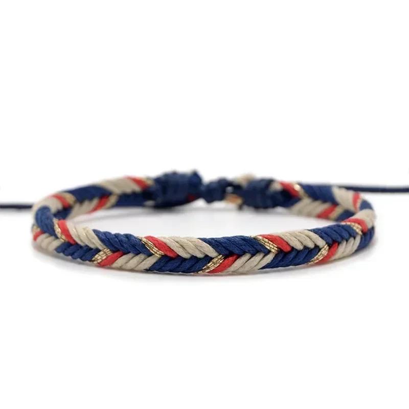 Various colors Lucky Charm Tibetan Bracelets & Bangles For Women Men Handmade Knots Green Rope Amulet Gift Bracelet