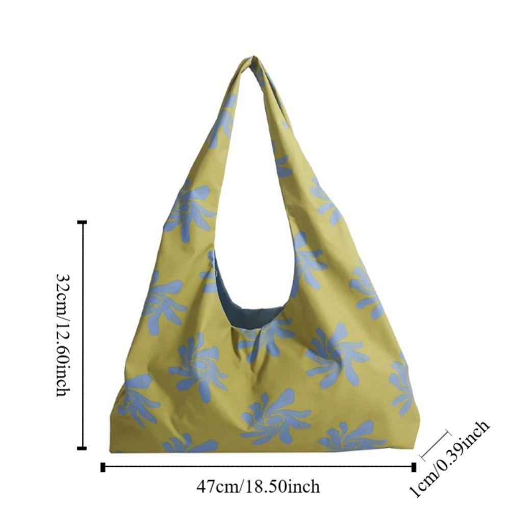 All-match Cloth Orchid Vest Bag Korean Style Retro Canvas Shoulder Bag Flower Large Capacity Lazy Style Messenger Bag Travel