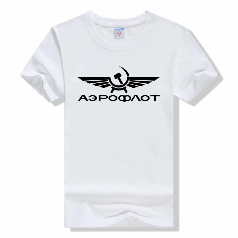 Aeroflot Russian Airlines T-Shirt unisex casual cotton tshirt summer Breathable fashion short sleeve tee