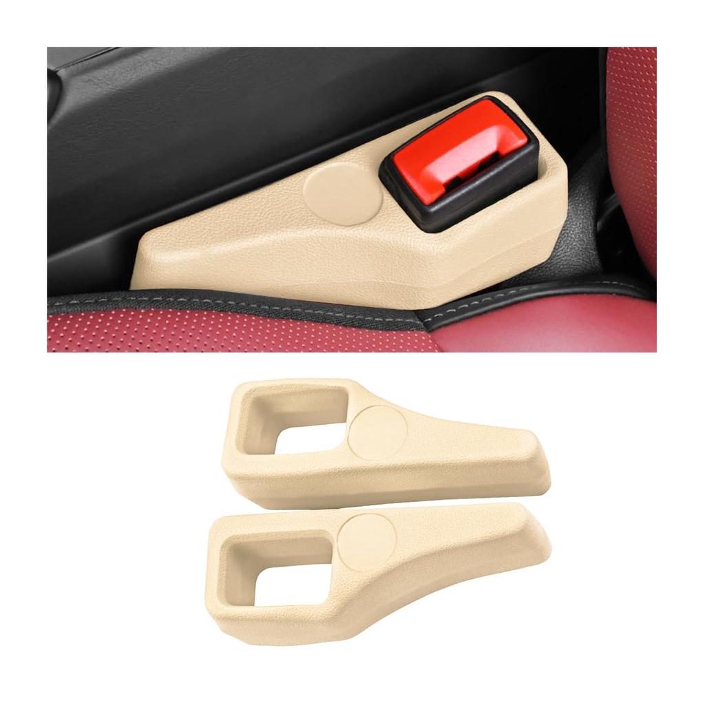 Car Seat Belt Buckle Gap Filler Protective Cover Set Car Accessories Vehicle Interior Protector Seat Belt Base Protective Cover