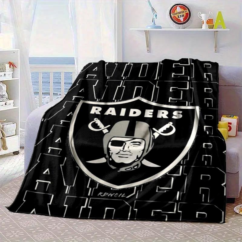 Football Club Emblem Blanket Flannel Blanket for Bed, Sofa, Camping, Hiking, Picnic Essentials, Gift for Family Fan Gifts