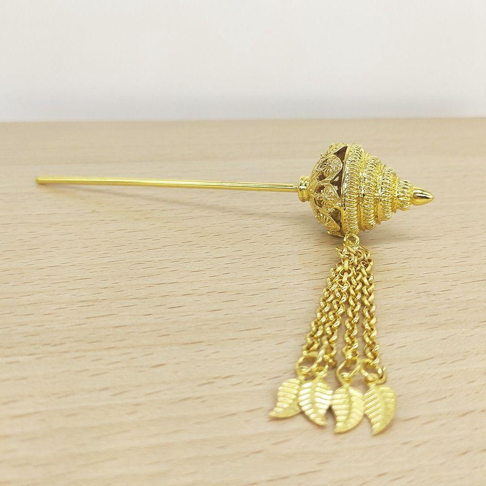 Girl Hair Accessories Metal Hair Sticks Thai Headdress Ancient Style Headwear Tassels Hairpin