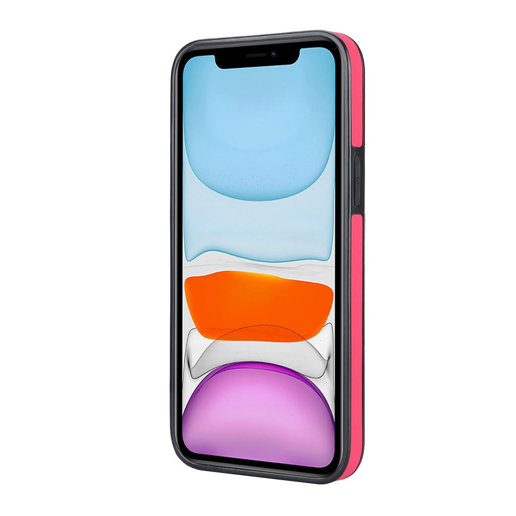 For iPhone 11 Pro Max Case Wave Pattern Wristband Kickstand PU+TPU Phone Cover