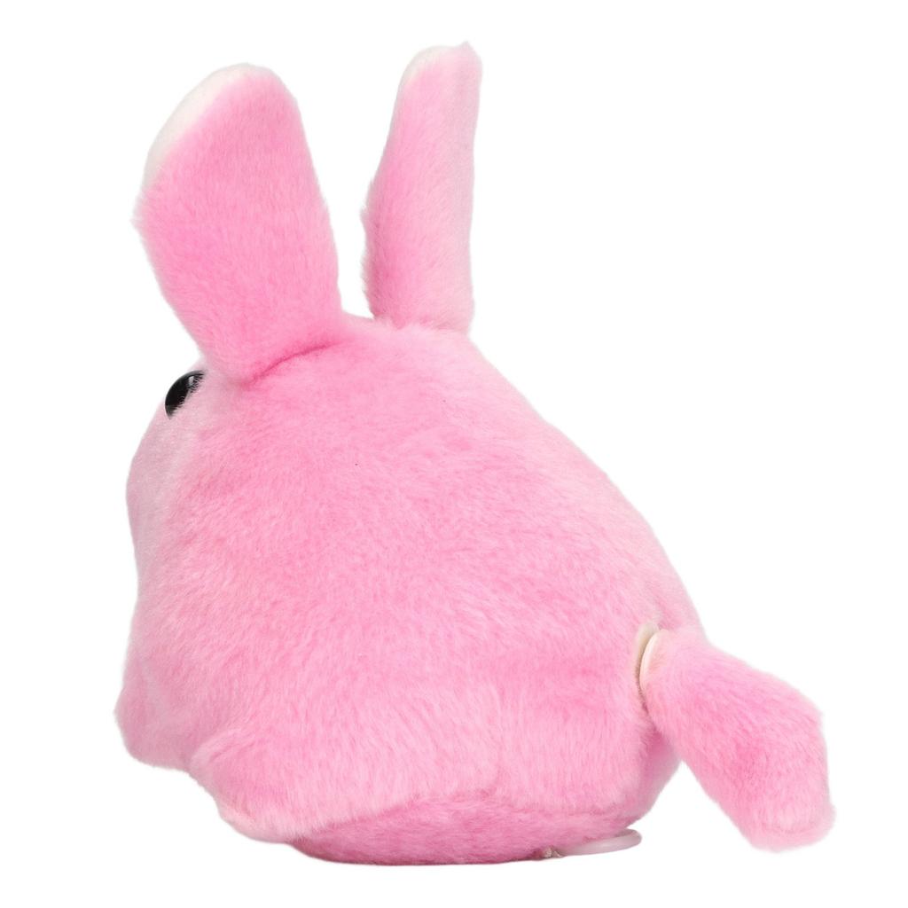 Plush Bunny Clockwork Toy Tail Shaking Rotating Cute Exquisite Fine Workmanship Plush Bunny Toy