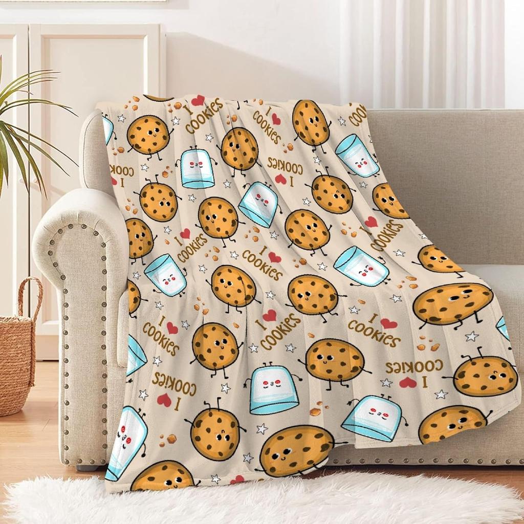Mac and Cheese Blanket,Cute Mac n Cheese Throw Blanket,Cheese Pasta Flannel Blanket Gift for Toddler Infant Newborn,Fuzzy Warm