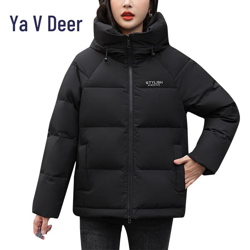 

Yalu ES Women s Loose Hooded Winter Down Jacket L