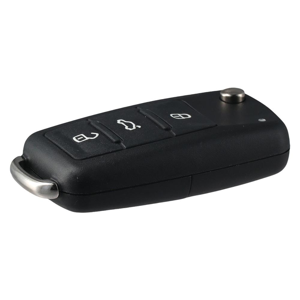 Kunststoff Schlüsselhülle Schwarz Schlüsselanhänger Hülle 3 Tasten Schlüsselhülle Schlüsselhülle Hülle für VW