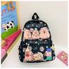School bag Kapibara new children's cute cartoon backpack trendy versatile printed bag