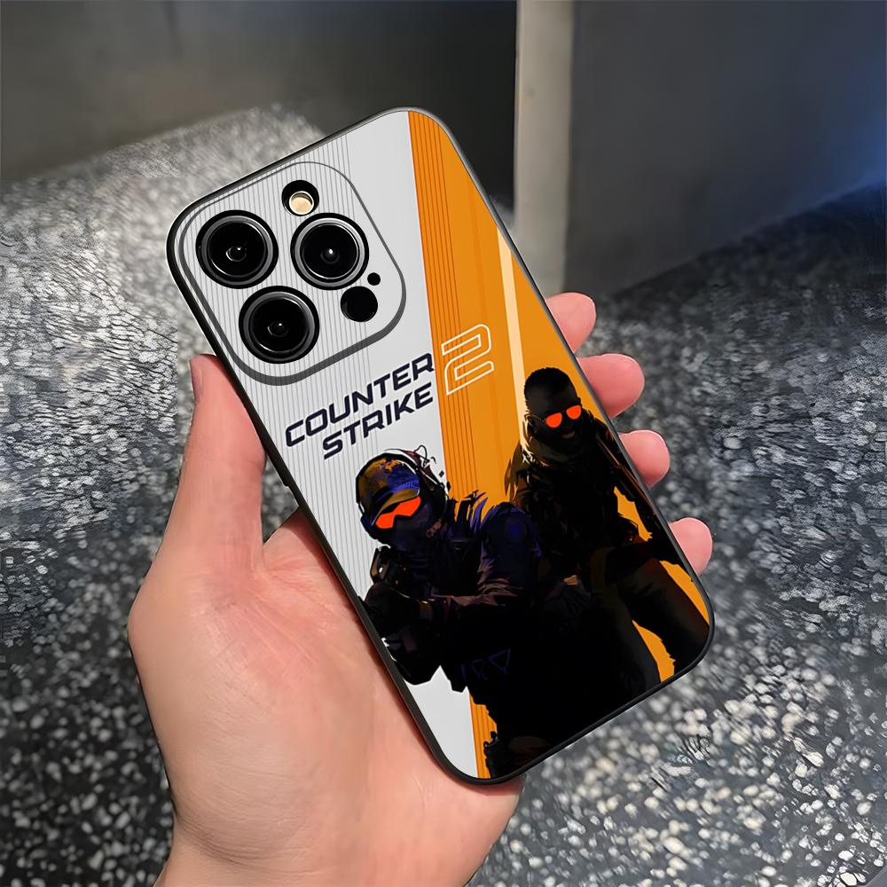 Game C-Counter-Strike CS2 Phone Case For 15 Pro Max Iphone 14 16 Pro Max 12 15 Plus 13 Pro 11 Xr X Xs 8 7 Plus Silicone Cover