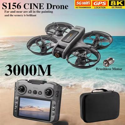 Zupełnie Nowy Oryginalny S156 Dron RC ESC HD Fotografia Lotnicza Samolot WIFI FPV Bezszczotkowy Unikanie Przeszkód Podwójna Kamera Quadcopter Zabawka Prezent